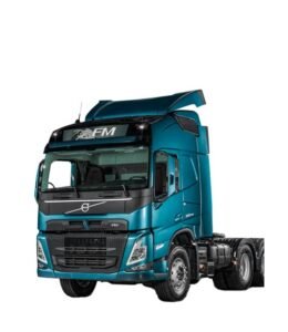tracto camion marca volvo color verde agua