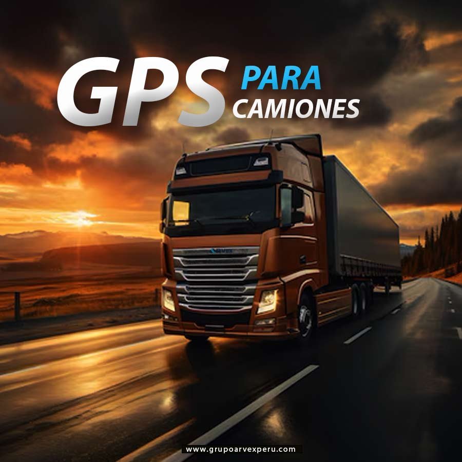 GPS PARA CAMIONES Y FLOTA 1 camion noche en pista -con titulo gps para camiones